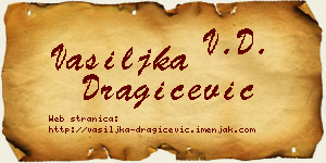 Vasiljka Dragičević vizit kartica